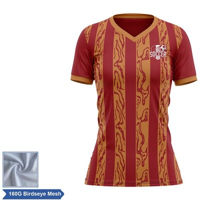 Women's Sublimation Soccer Jersey - 160G Birdseye Mesh