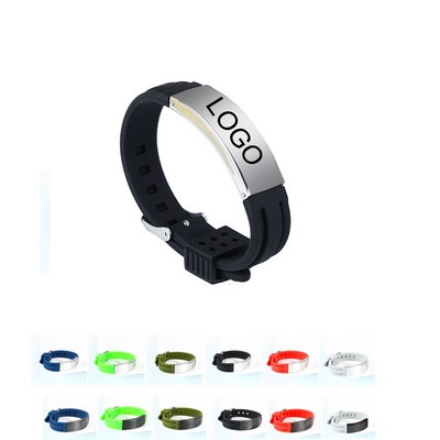 Stainless Steel Silicone Bracelet