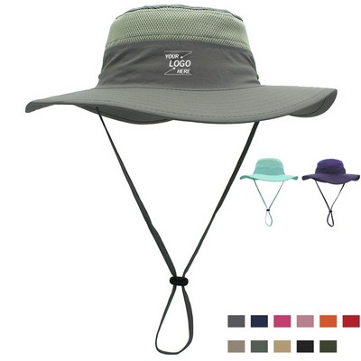 Unisex Drawstring Sun Bucket Hat