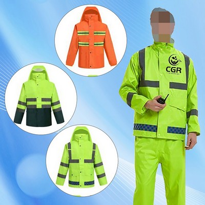 Safety-Enhanced Rainwear Ensemble