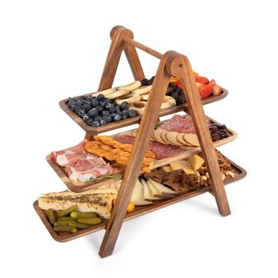 Picnic Time 3-Tiered Serving Tray