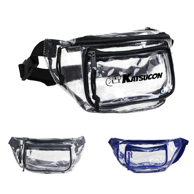 Clear PVC Multi Pocket Fanny Pack