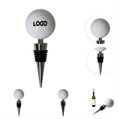 Golf Ball Wine Stopper