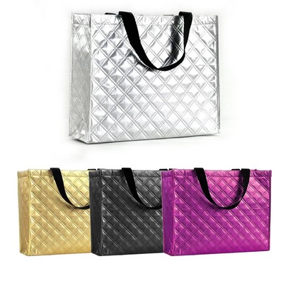 Metallic Glossy Non-woven Tote Bag