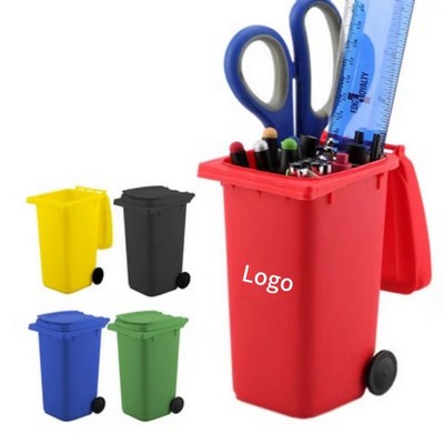 Mini Trash Can Pen Holder