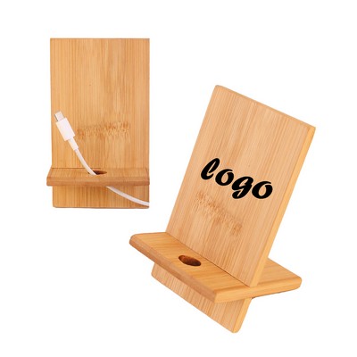 Bamboo Cell Phone Stand