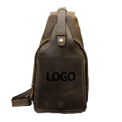 Crazy Horse Leather Daypacks Chest Bags