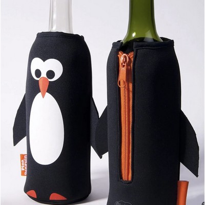 12 Oz. Penguin Beer Bottle Cooler Sleeve