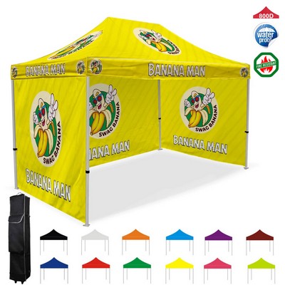 10' X 15' Standard Hex Aluminum Frame w/Dye Sublimation Canopy