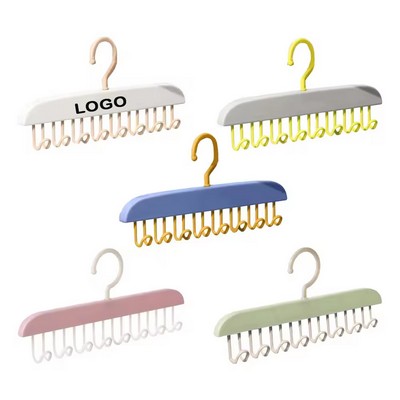 Plastic Hanger With 8 Hooks