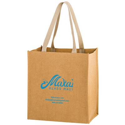 Natural Kraft Paper Shopper Tote Bag - Small