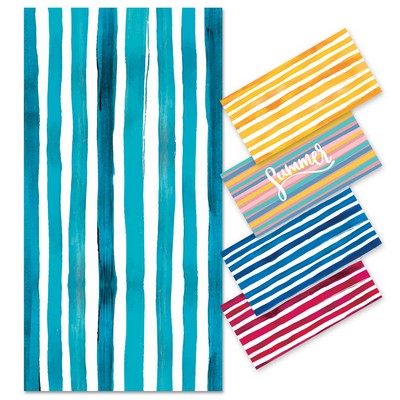 Polyester Full Color Beach Towel 27.5" W x 59" H