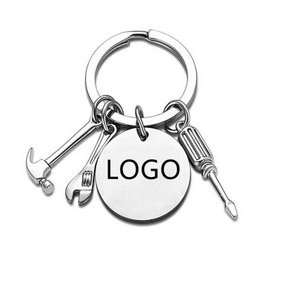 Classy Stainless Metal Key Chain Creative Hardware Tool Shaped Stainless Steel Keychain