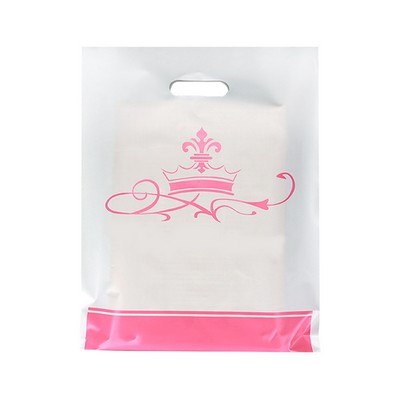 9.9"x11.8" 2.4mil Merchandise Bags with Die Cut Handles for Boutique Bag Shopping Cloth Bags