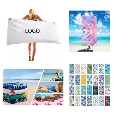 Microfiber Beach Towel 40"×70"