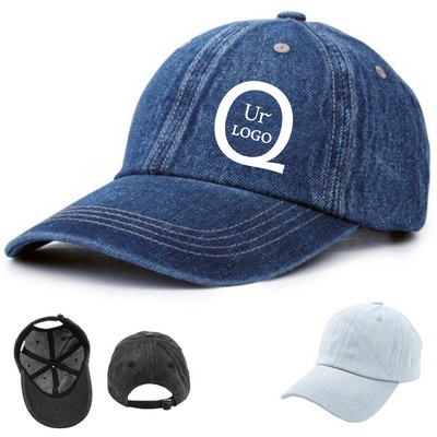 Denim Unisex Baseball Cap