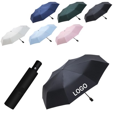 40" Portable 8-Rib Auto-Open Folding Umbrella