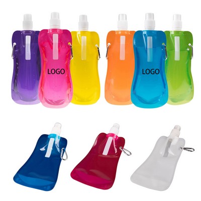 16 Oz. Collapsible Sports Water Bottle