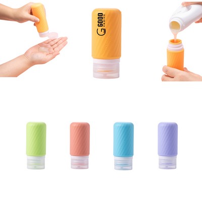 2oz Silicone Travel Split Bottle