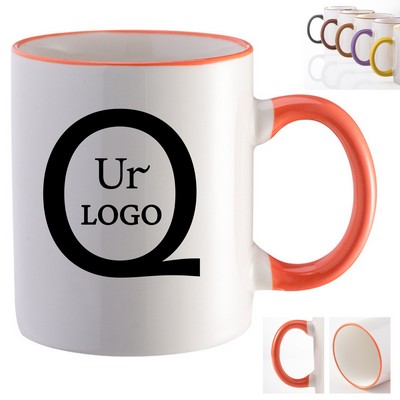 11.1Oz Multicolor Porcelain Mug