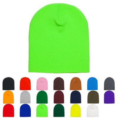 YP Classic® Yupoong 8'' Short Knit Beanie