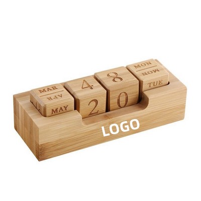 Bamboo Block Calendar