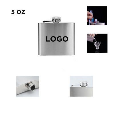 5 OZ. Stainless Steel Pocket Hip Flask