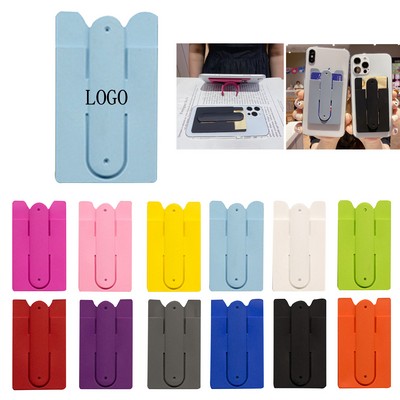 Multi-Functional Silicone Mobile Card Holder Stand