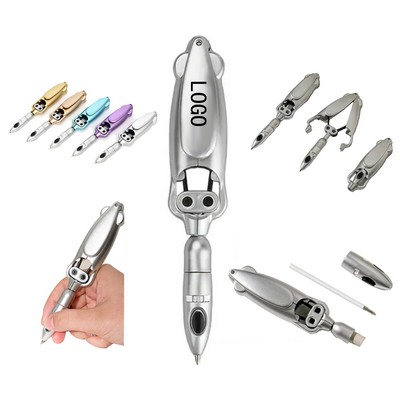 Squid Shaped Deformable Ballpoint Pen