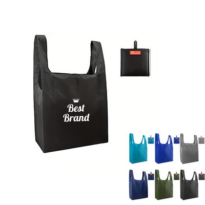 Large Polyester Foldable Shopping Grocery Bags