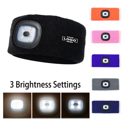 LED Lighted Sports Knit Headband