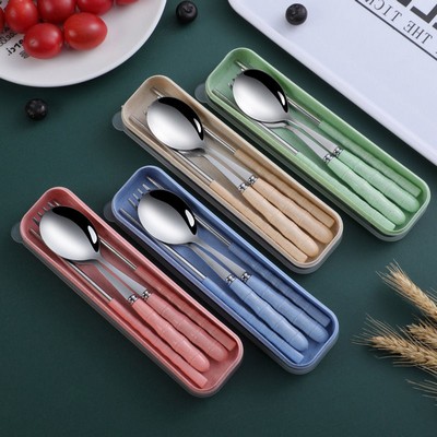 Wheat Straw Portable Tableware Set