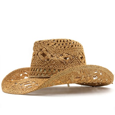 Woven Straw Cowboy Hat