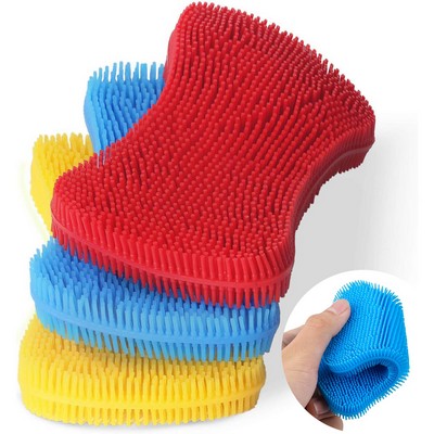 Silicone Sponge Dishwashing Brush