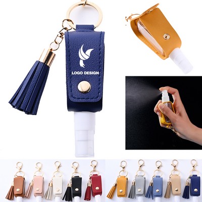 Spray Bottle Keychain With PU Leather Cover