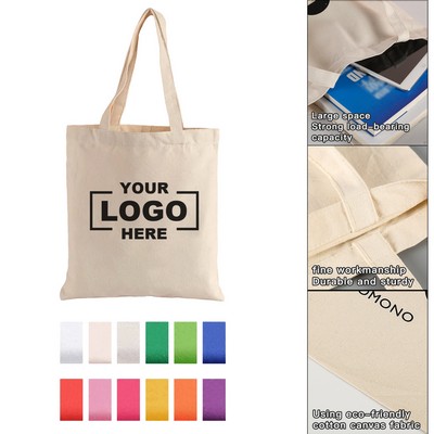 Reusable Canvas Tote Bag for Shopping and Promotions