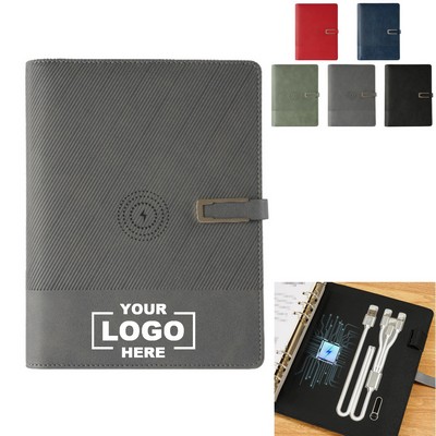 Portable Power Bank Notebook with Hardcover