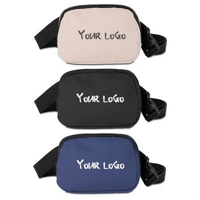 Soft PU Fanny Pack with Hidden Zipper