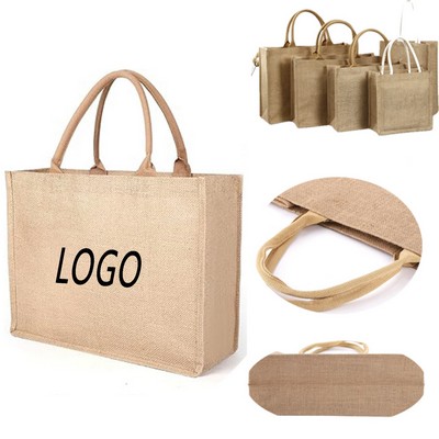 Burlap Tote Bag