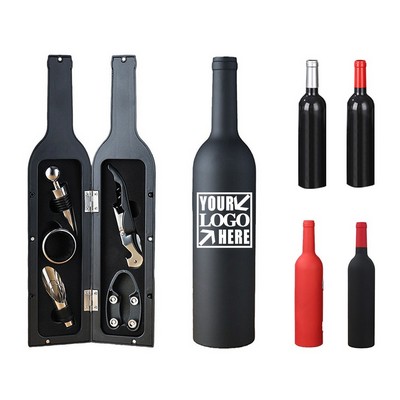 Wine Bottle Shape Opener Set