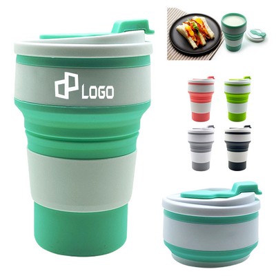 12Oz Collapsible Silicone Travel Folding Cup