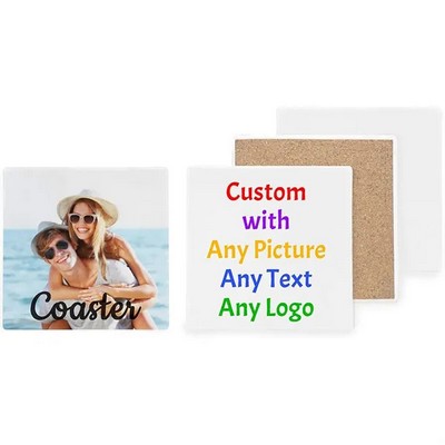 Ceramic Square Coaster Customized Logo