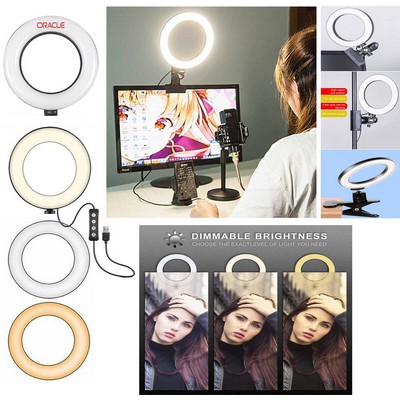 Kidder iBank® 6" Ring Light + Clip Stand