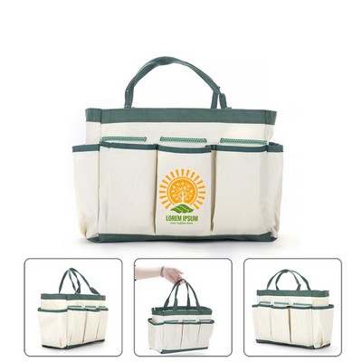 Garden Tool Tote Storage Bag with Pockets