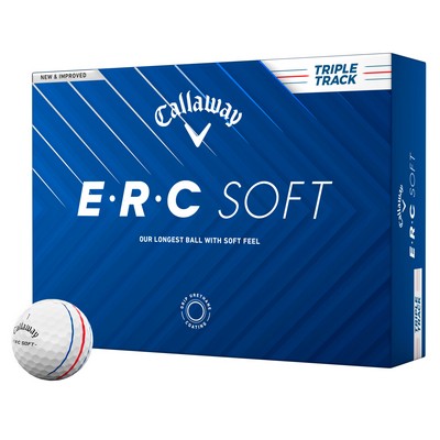 Callaway ERC Soft Triple Track Logo Golf Balls - 1 Dozen/1 Pole