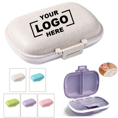 Small Pill Container for Pocket Purse Medicine Organizer