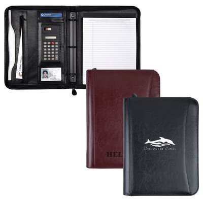 Office Binder 3-Ring Zip Portfolio