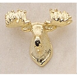 Moose Head Marken Design Cast Lapel Pin (Up to 1")