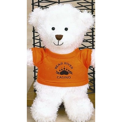 Remington Series White Bear Stuffed Animal w/Shirt (10")