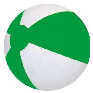 White/ Green 16" Inflatable Two Alternating Color Beach Ball